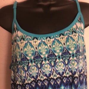 French Laundry Tops - French Laundry Blue Printed Tank Plus 3X French Laundry Tops - French Laundry Blue Printed Tank Plus 3X